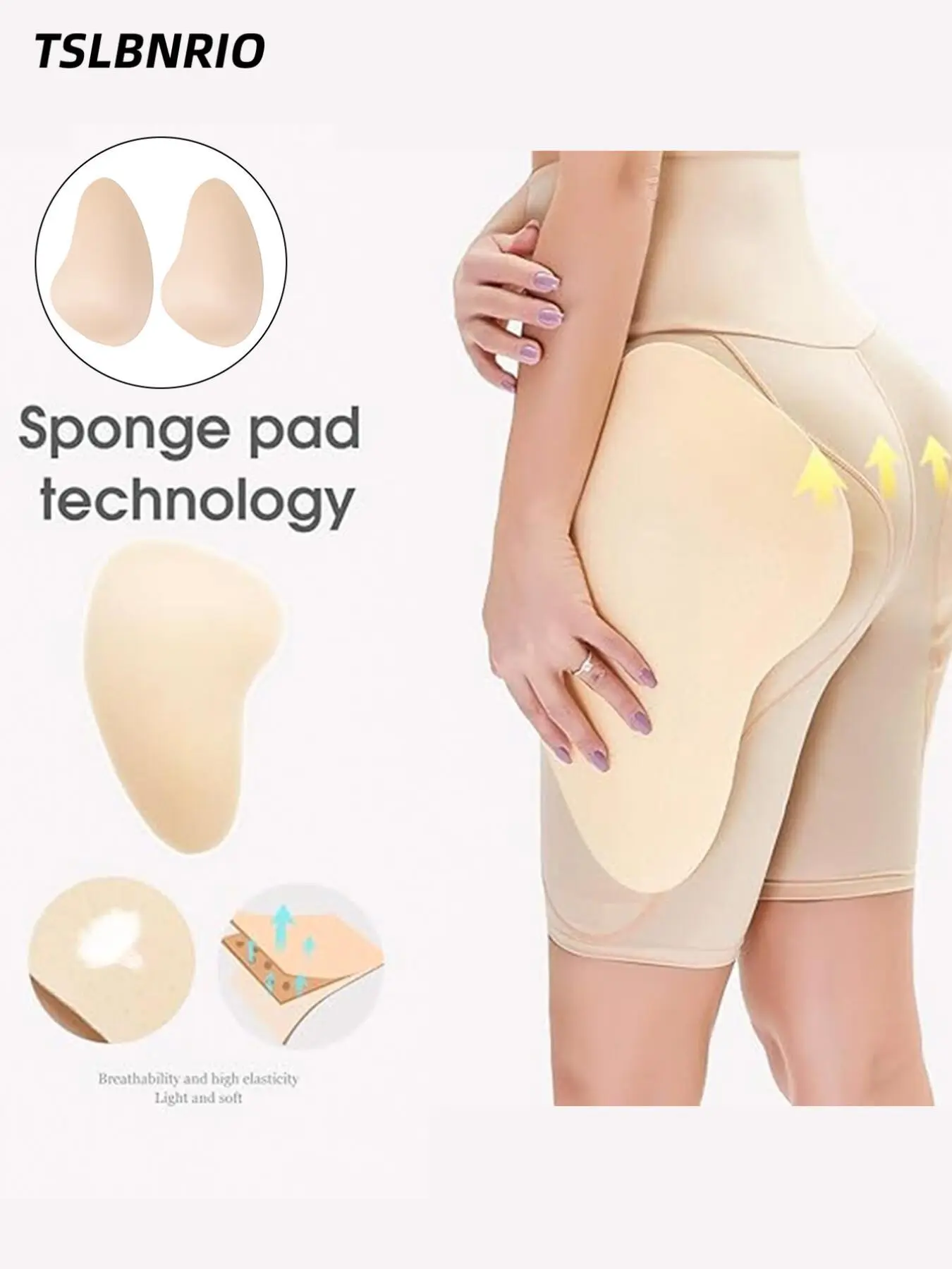 1 pair of invisible insert hip pads, invisible and seamless, body padding, hip enhancement, naturally improve hollows, create perfect curves, Sleek Silhouette, silicone leg pads to shape the buttocks, soft and comfortable, enhance curves, Underwear