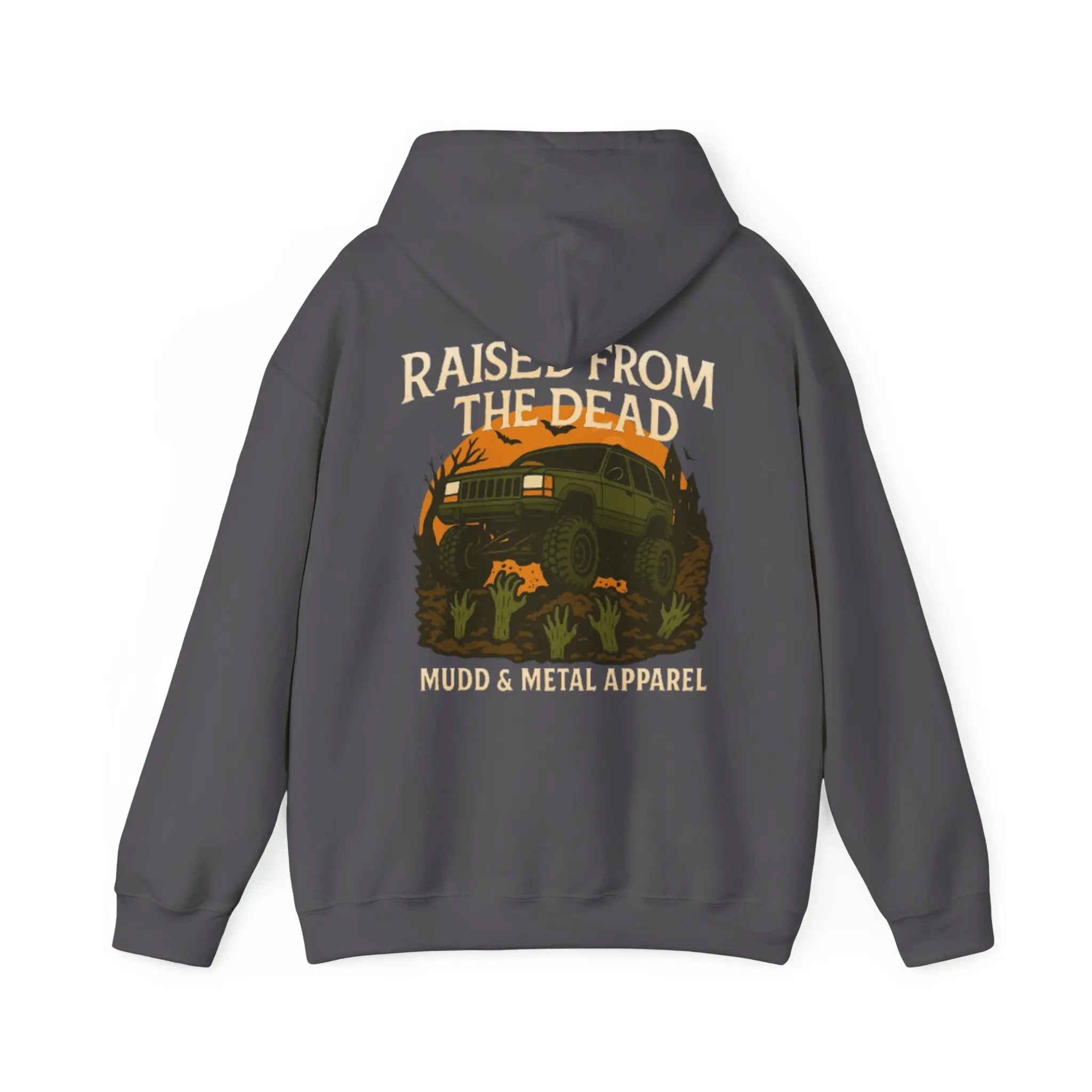 Halloween Spooky Zombie Hoodie, ZJ Offroad Sweatshirt, Mudd & Metal Apparel, 4x4 Gift, Unisex Pullover