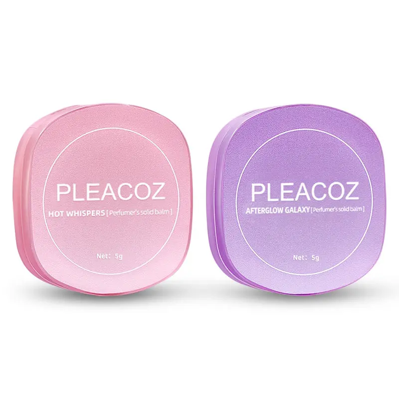 Pleacoz Solid Perfume Stick, Compact Fragrance Balm for Women with Essential Oils & Built-in Mirror, Youthful Aromatic Sweet Fruity or Woody Scent, Floral Gourmand Scent, Fragrance Scent Blend