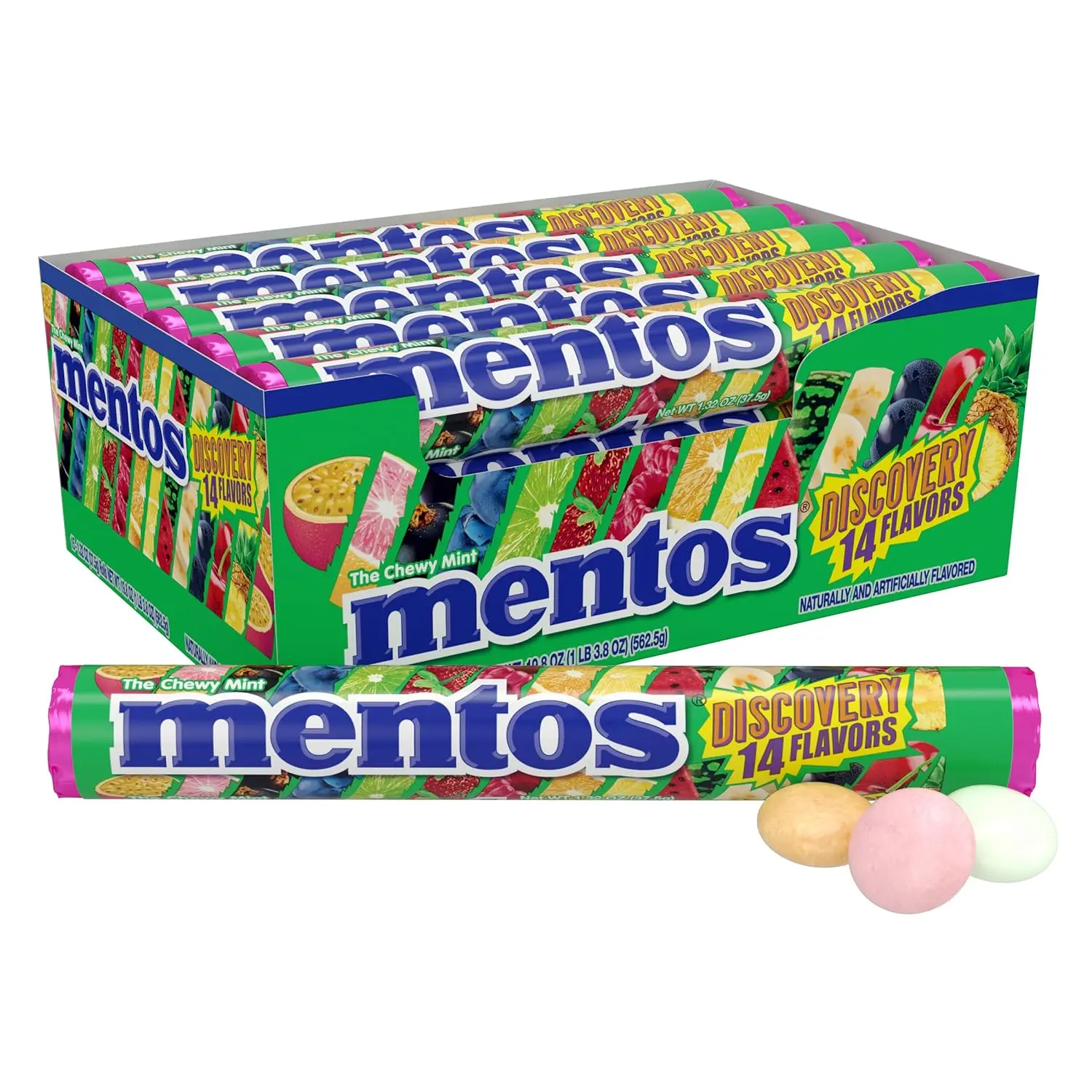 Mentos Discovery Chewy Candy – 14 Flavors, 15 Rolls Mentos Discovery Chewy Candy – 14 Flavors, 15 Rolls