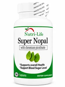 Super Nopal Advanced Support Edible Herbal Dietary Supplement Capsules - 60 Capsules, Natural Soursop Formula, Sugar Control Supplement for Glucose & Digestive Health, No Artificial Flavor for Adults