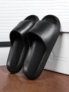 Men's Casual Solid Color Slides, EVA Slippers, Soft Comfortable Home Slippers, House Slippers, Non-slip Slippers for Indoor & Outdoor Wear, Lightweight Slipper