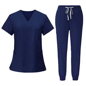 Navy bleu 2-Piece Nurse Scrub Set | Comfortable Medical Uniform for Healthcare Workers (Copy)