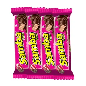 Galleta Samba Fresa (Samba Wafer Strawberry flavor) - 4/32g