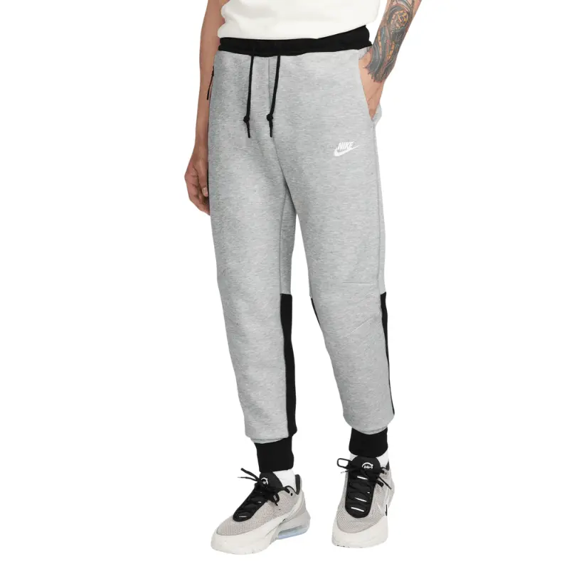 Men's Nike Sportswear Tech Fleece Tapered Sweatpants - Slim Taper Workout Jogger with Zip, Paneled Legs, Elastic Waist for Casual Athletic Use, Outdoor Activities, Casual Comfy Joggers, Signature Tech Fleece, Cotton Blend, Smooth-On-Both-Sides Fleece