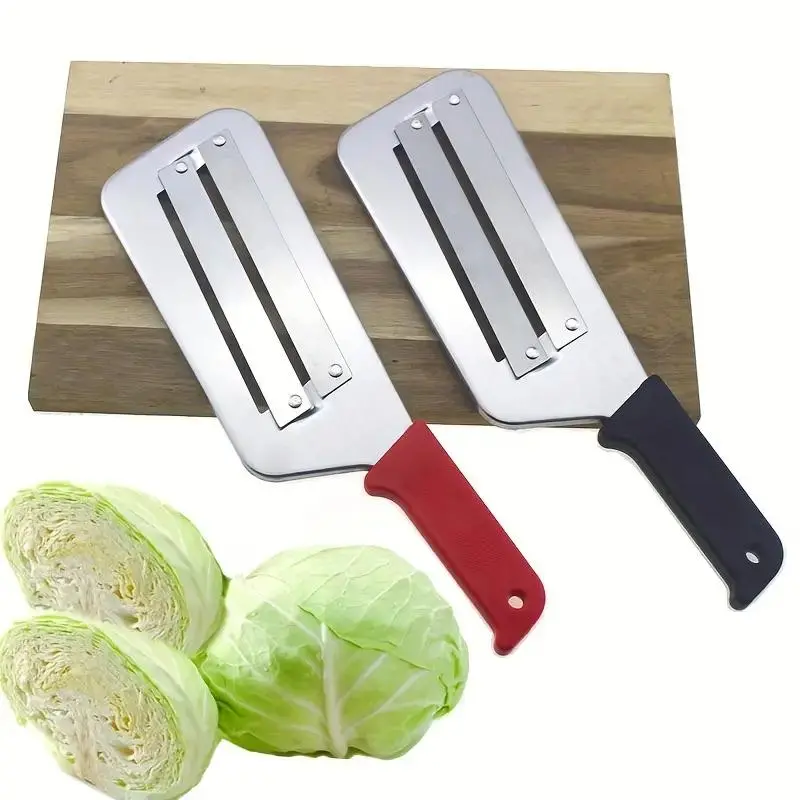 2-Pack Stainless Steel Cabbage Shredder Modern Manual Cabbage Shredder Durable Vegetable Shredder Kitchen Utensils and Gadgets