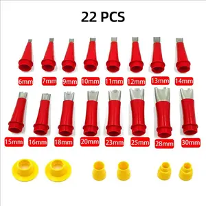 Stainless Steel Sealing Nozzle Set, Sealing Silicone Nozzle Applicator Set, Sealant Finishing Tool for Home Kitchen Bathroom, Baking Utensils Supplies