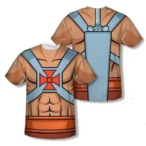 Masters of the Universe HE-MAN 3D SHIRT All sizes ADULT