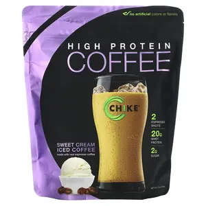 Chike Nutrition High Protein Iced Coffee, Sweet Cream, 17.8 oz (504 g)