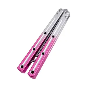 SEA MONSTER CLONE Balisong, Foldable Aluminum Alloy Handle, Four Colors Available, Ideal for Beginners, Beginner Friendly, Durable and Stylish Flip Toys Tool