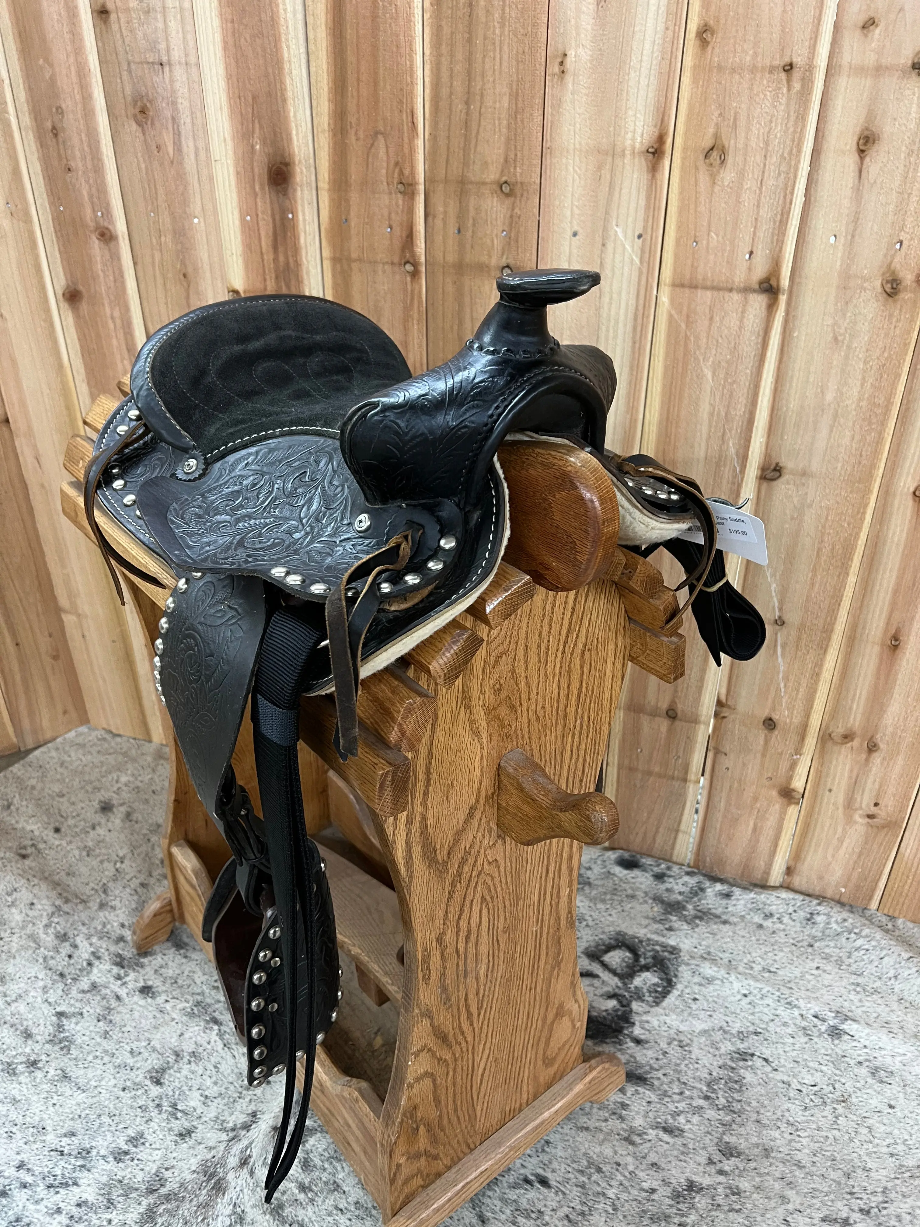 Used No Maker Pony Saddle, 12" Seat