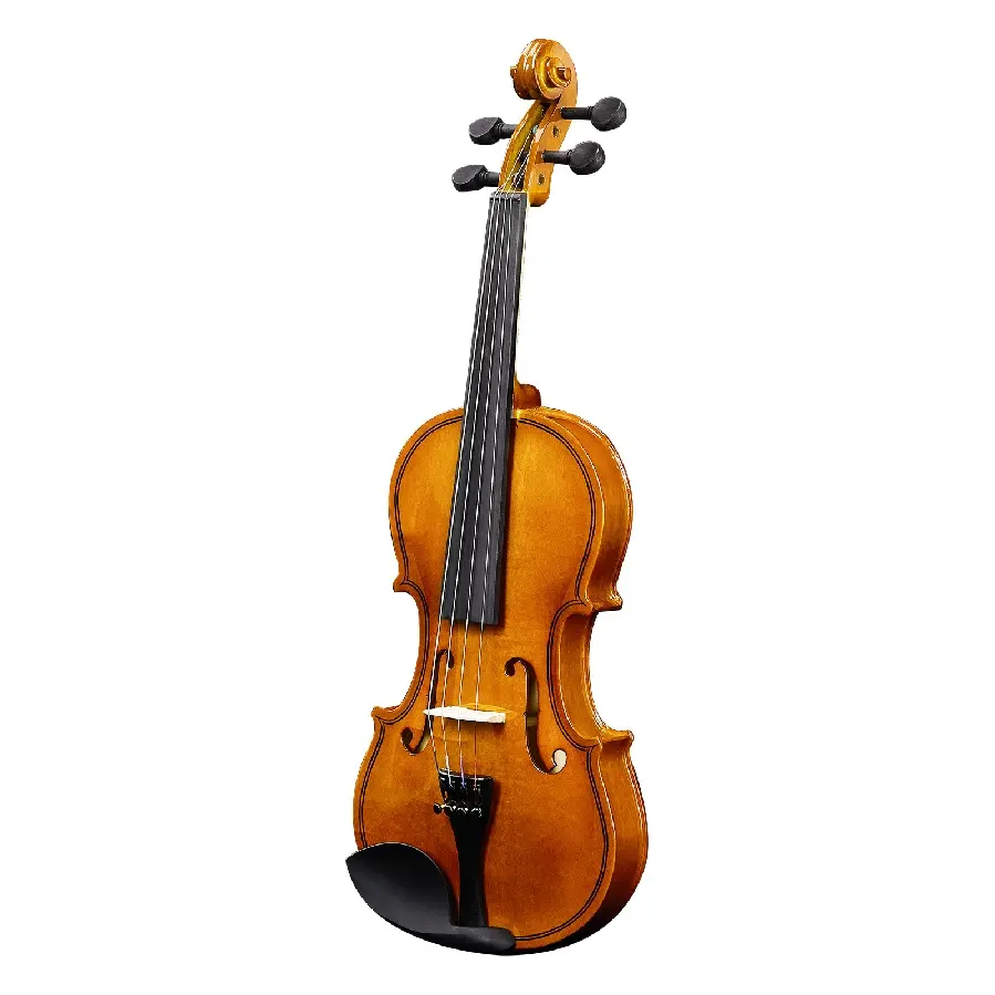 CalidoCasa 1/4-Size 4-String Classic Acoustic Violin Beginner Starter Kit for 5-7 Years Olds (22.32 in) - Includes Case, 1 Bow, Basswood Components, Accessories for Aspiring Instruments Players (Holidays Gift Option)