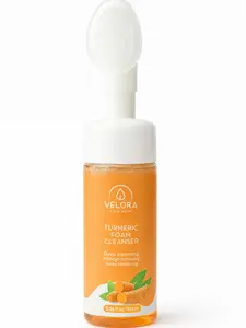 Velora Turmeric Foam Cleanser - Deep Cleansing & Blackhead Removing Face Wash 3.38 fl oz/100 ml