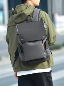 Large Capacity Fashion Vintage Laptop Compartment Backpack, Unisex Student Travel Bag, Casual Commuter Bookbag for Men and Women