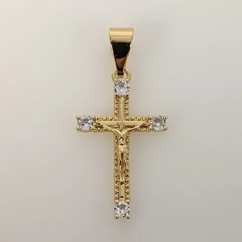 Plated Small Cross Pendant