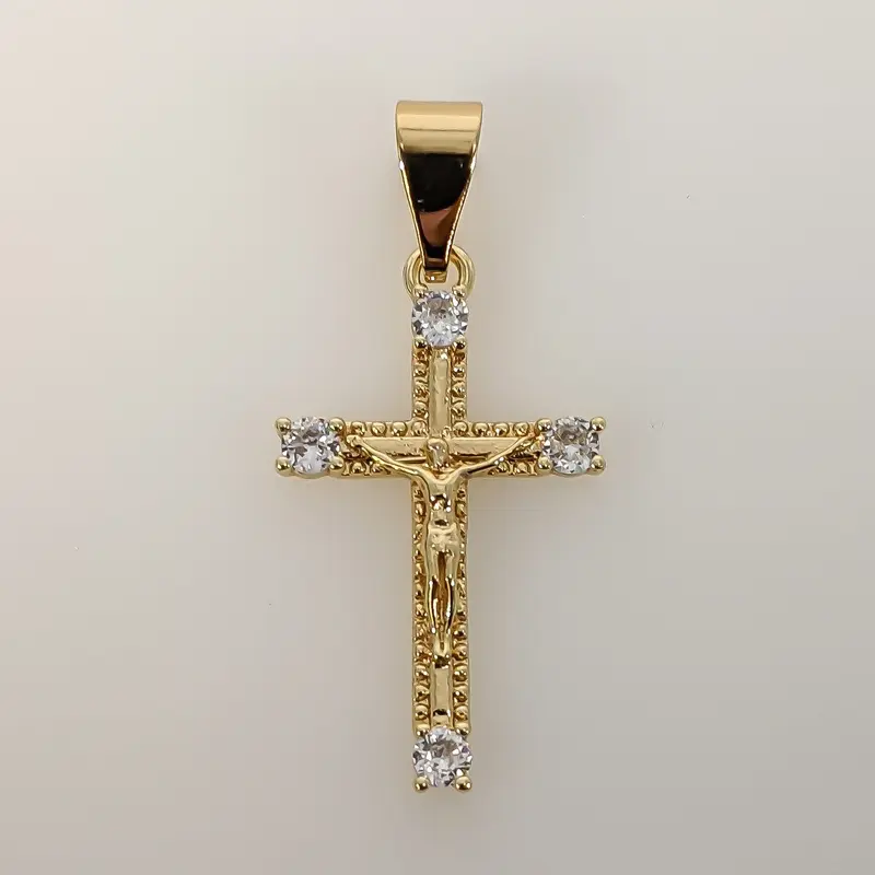 Plated Small Cross Pendant