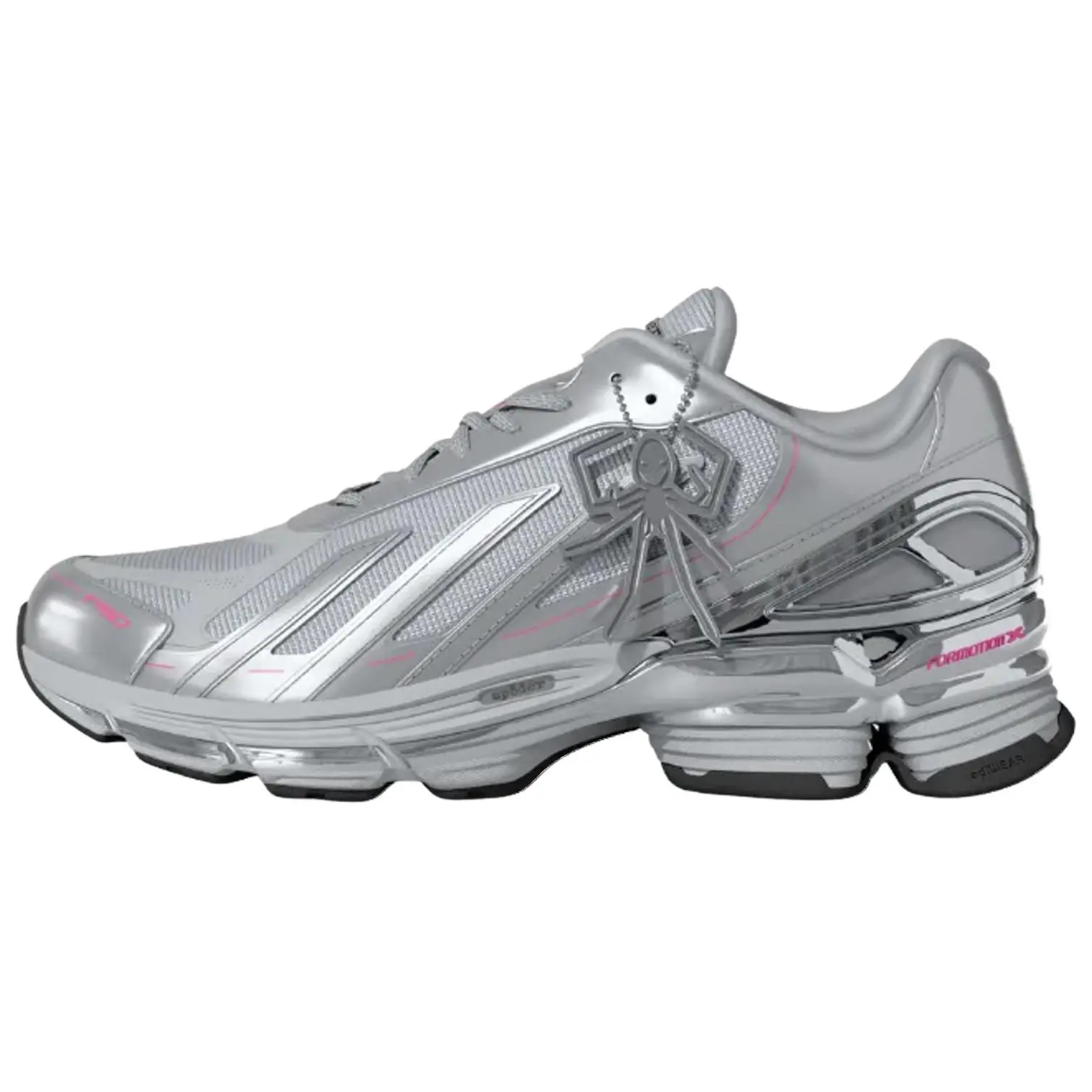 Sp5der x adidas F50 Formotion 'Silver Metallic' Limited Edition F50 Model Sneaker, UK 6.5-9.5, EU 40-44 2/3, Responsive for Speed Sports Footwear