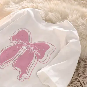 Cute Bow Graphic Tee – Soft Girl Aesthetic T-Shirt