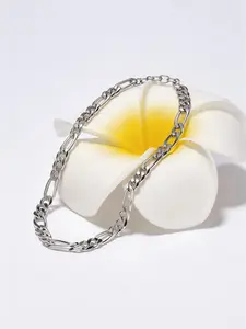 925 Sterling Silver Cuban Link Bracelet, Polished Chain, Elegant Unisex Fine Jewelry, Trendy Gift