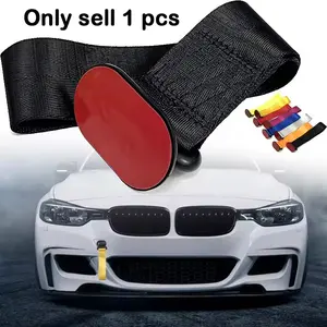 Nylon Tow Strap Car Color Pendant Tow Strap Belt Tow Rope Sticker Car Decals Ribbon Car Decorations Vehicle Decoration Trailer Ropes Bumper Towing Strap Car Accessory