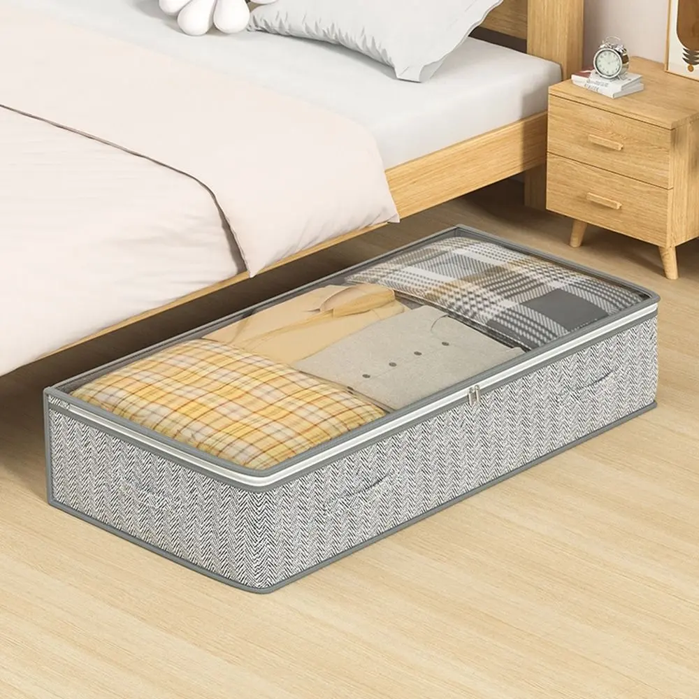 Large capacity clothing storage bags with a transparent window design allow you to easily see the contents They are dustproof feature a two way zipper and are a helpful wardrobe organizer that effectively saves space
