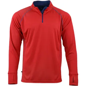 Green Layer Mens Evolution Half Zip Jacket Athletic Outerwear Casual - Red