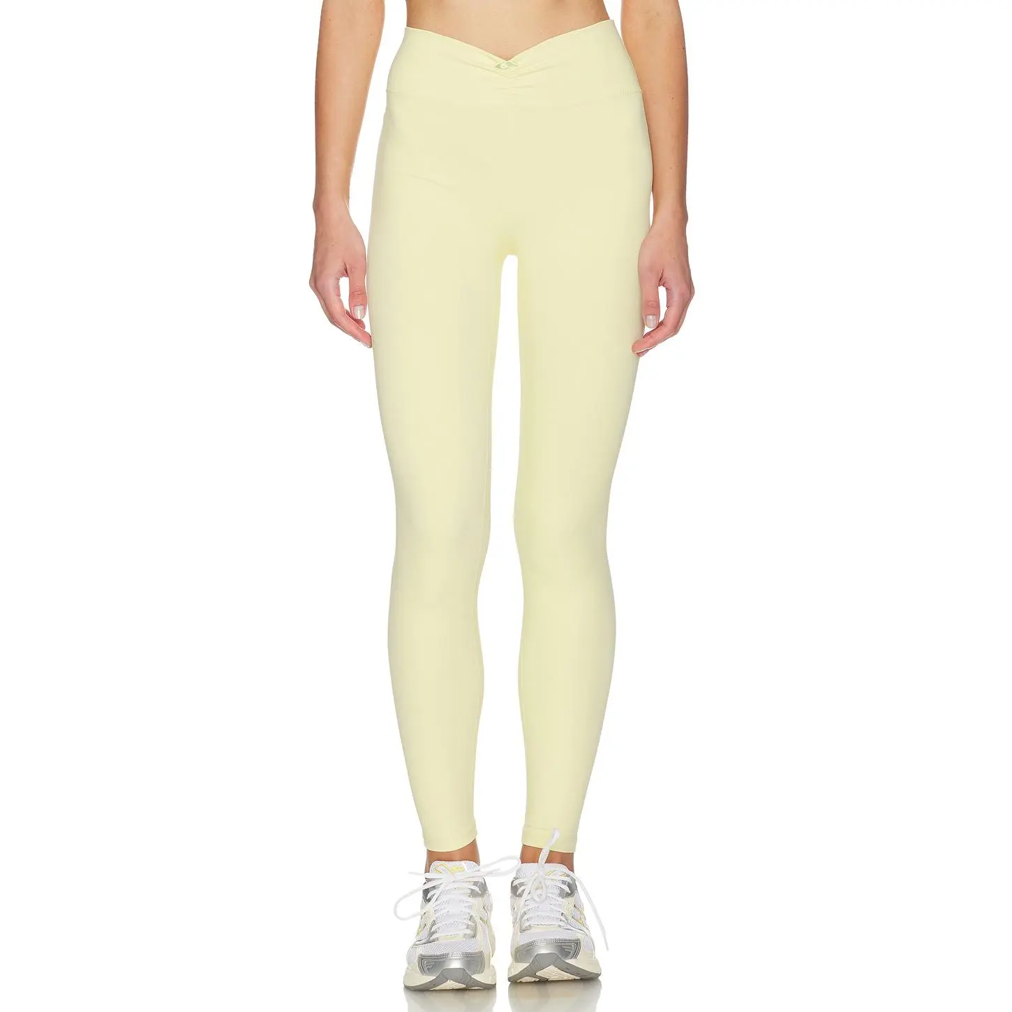 WeWoreWhat Ruched V-legging in Butter Cream