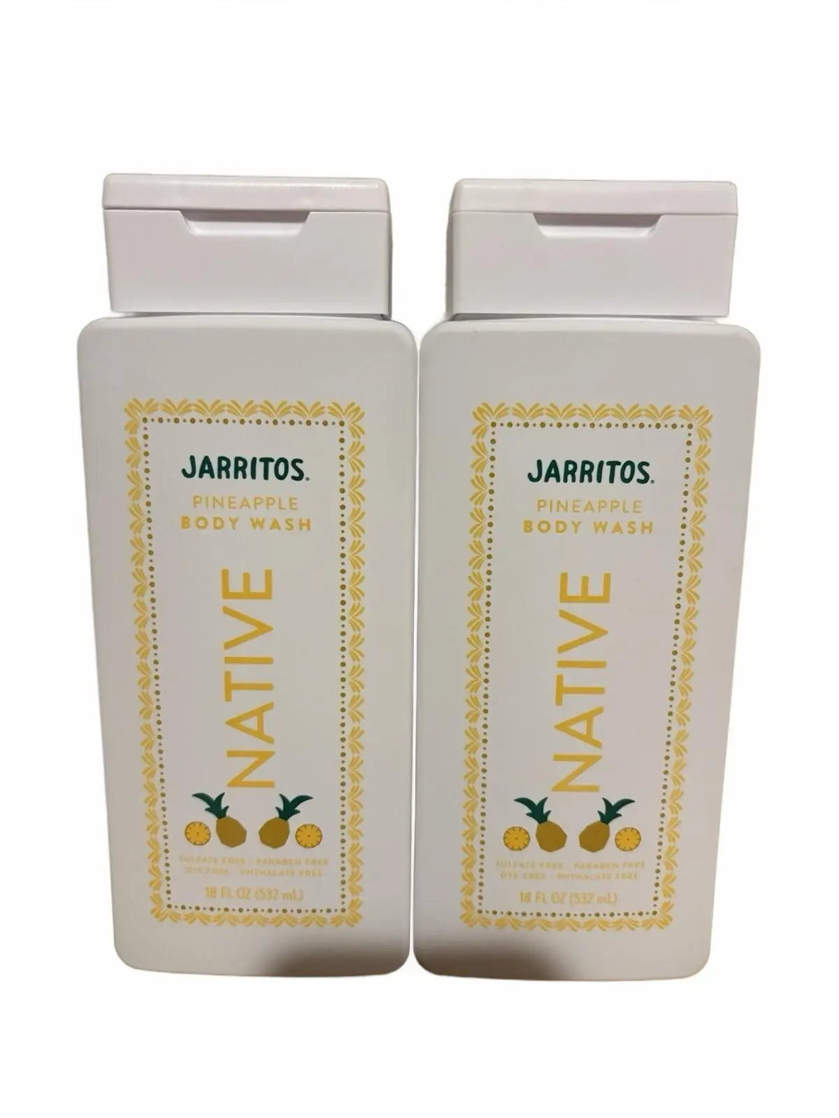 Lot of 2 Native x Jarritos Pineapple Body Wash 18 oz Each Brand New
