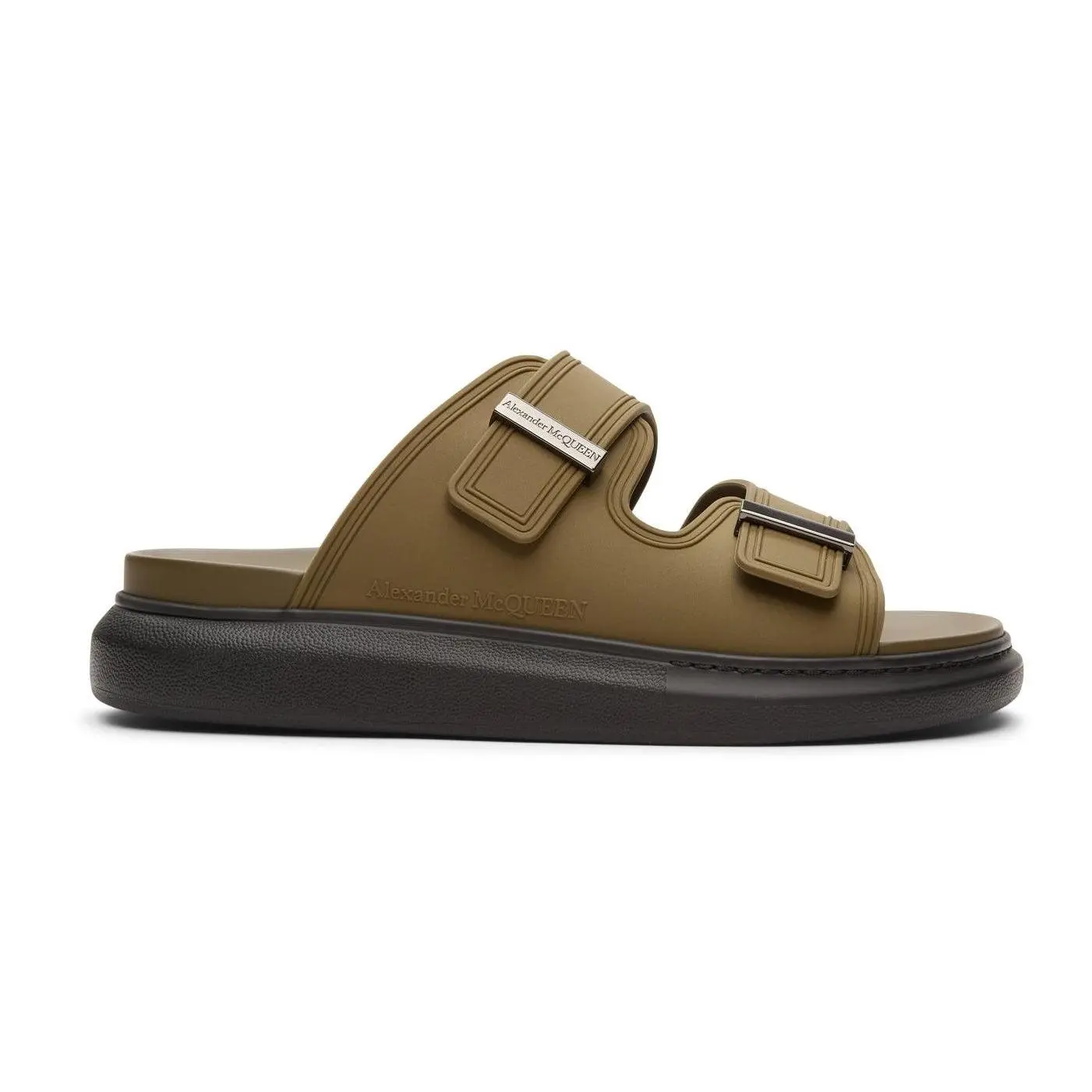 [663563W4Z53-3146] MENS ALEXANDER MCQUEEN SANDAL S.RUBBER HYBRID SLIDE