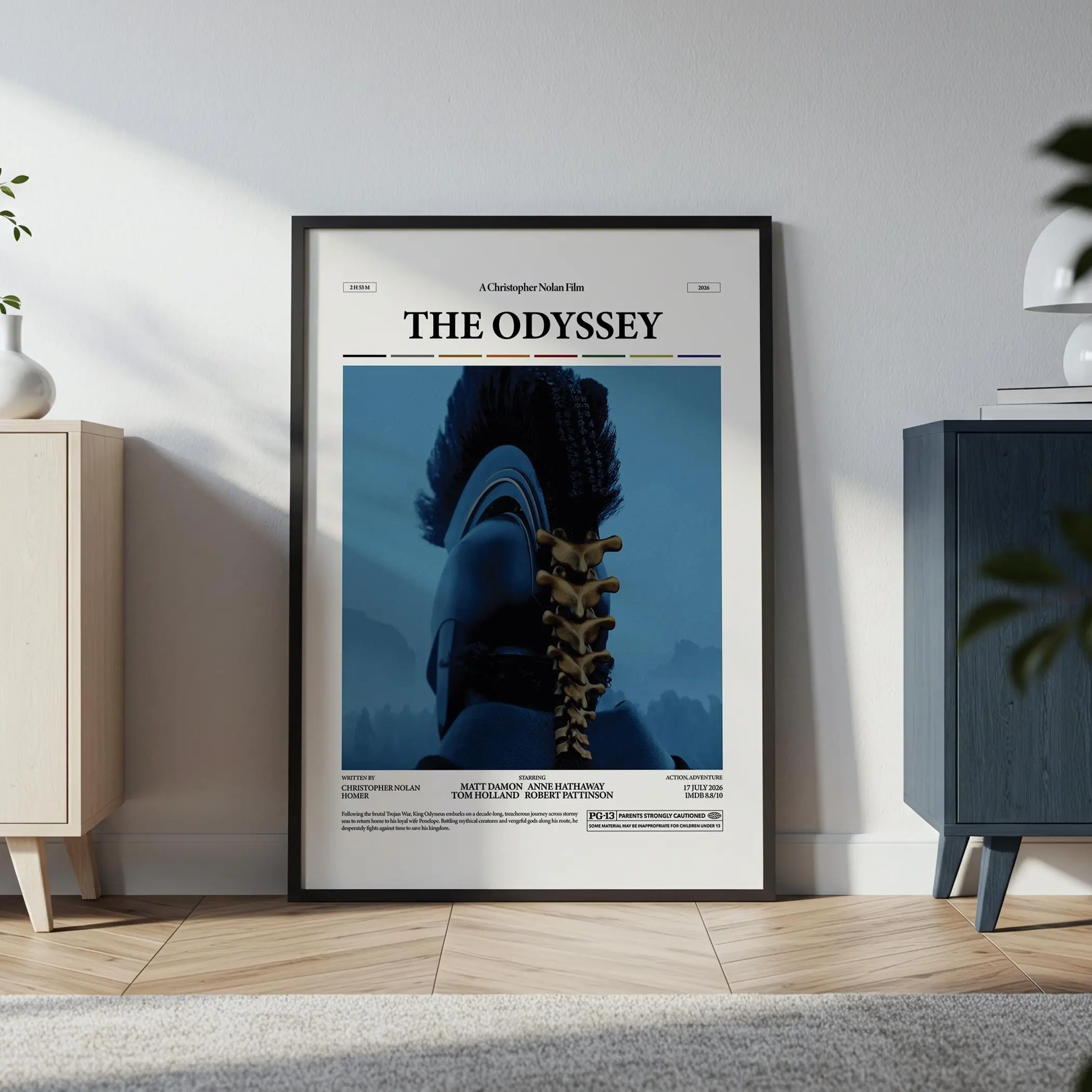 [ No Frame ] The Odyssey Poster, King Odysseus Film, Trojan War Epic, Agamemnon Movie Wall Art Abraham