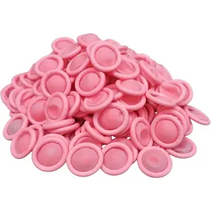 100PCS Disposable Latex Finger Cots,Medium Size, Fingertip Protector Gloves for Electronics Repair, Crafts, Medical Use & Industrial Applications,Thumb Covers for Finger Protection Pink