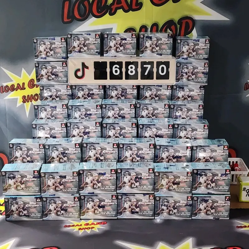 BREAK #985 - (40X) 2025 TOPPS CHROME FOOTBALL VALUE BOXES - TikTok