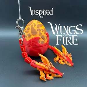 Inspired by Wings of fire articulated sky wing 3d print