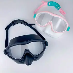 New Adult Large Frame Anti-Choking Swimming Goggles High-Definition Anti-Fog Eye And Nose Protection Swimming Goggles Outdoor Swimming Training Equipment outdoorfun