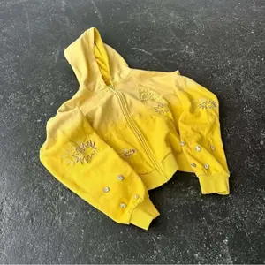 Autumn Winter Hoodies Casual Streetwear Daily Wear Hip Hop High Street Style Rhinestone Embroidery Zipper Sweatshirt Long Sleeve Loose Fit For Men Women Teens Trendy Fashion