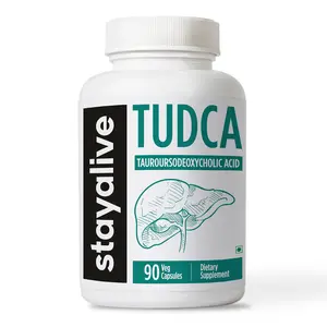 STAY ALIVE TUDCA Supplement 500mg, 90 Capsules, Non-GMO & Gluten Free TUDCA Powder Capsules (Tauroursodeoxycholic Acid) for Men and Women