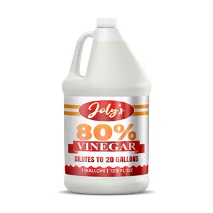 Jolys Vinegar 80% — Ultra‑Concentrated Cleaning Vinegar (Technical Grade), 128 fl oz (1 gal / 3.78 L)