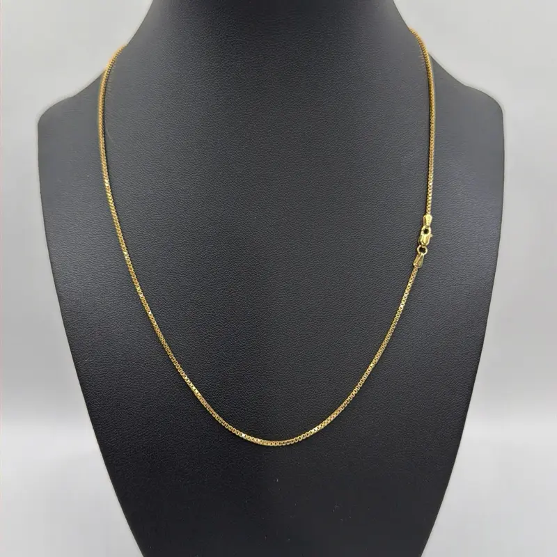 Box size style chain 18" in Gold 10k