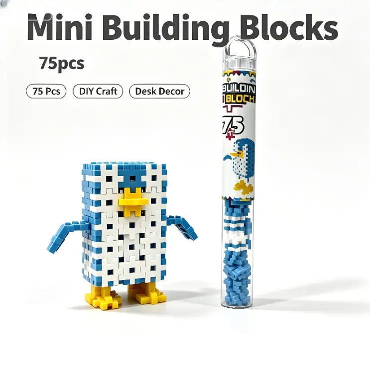 3-Pack Set Mini Tube Building Blocks Set
