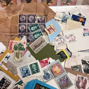 Vintage Stamp Bundle | Authentic Postage for Junk Journals | 25 or 50 Count