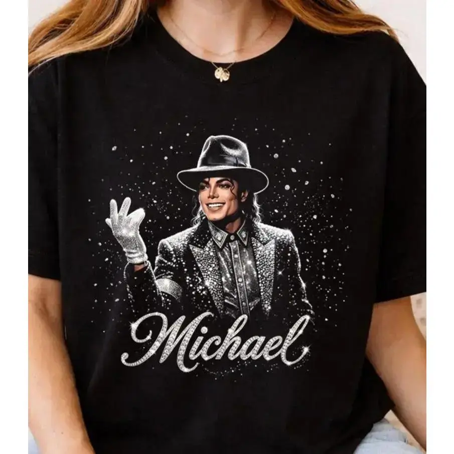 Michael Jackson King of Pop Halftone T-Shirt 0123