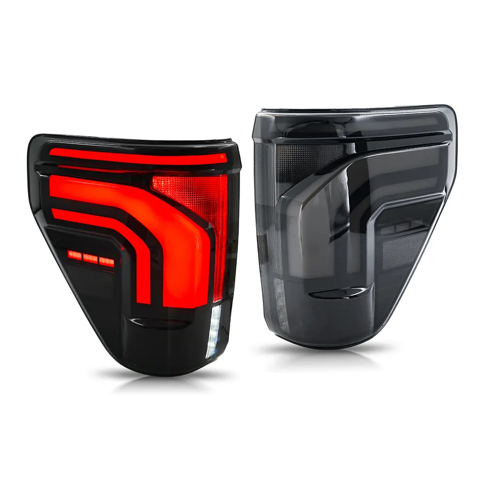 Kuer LED Full LED Tail Light Fit w Blind Spot for 2021-2026 Ford F150 F-150 Sequential Lights