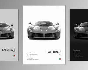 Ferrari LaFerrari Poster Print | Wall Art | Car Photography