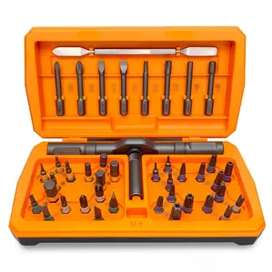 42 in 1 Magnetic Screwdriver Set - Multi Bit Set with Detachable Ratchet Handle,Portable Compact Repair Kit for Furniture, Cars and Bicycles