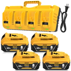 DCB206 8.0Ah Replacement for Dewalt 20V Max Battery Compatible with Dewalt 20V Battery DCB206-2 DCB203 DCB201 DCB204 DCD985B DCD771C2 DCS355D1 Power Tools