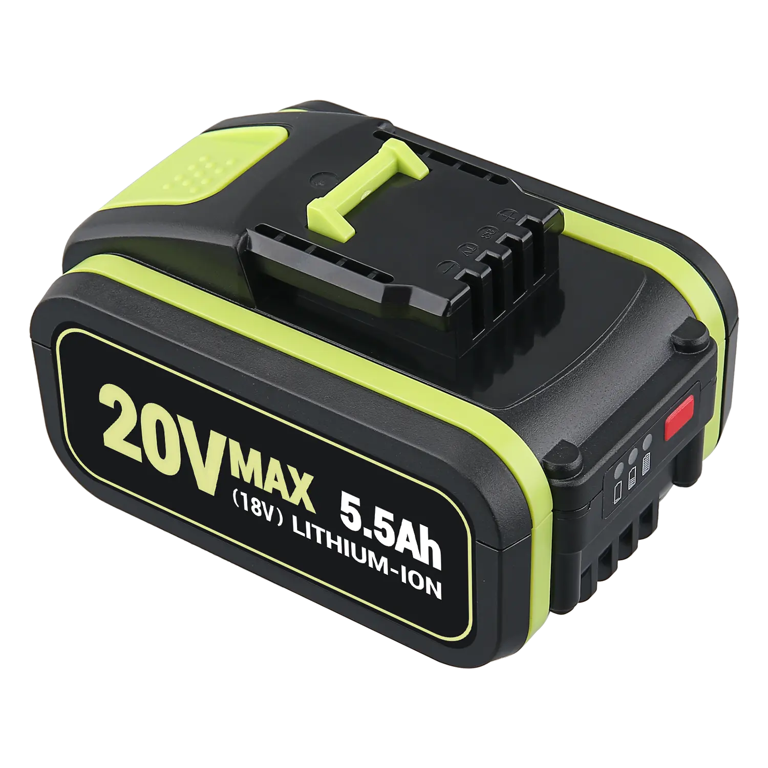 Replacement for Worx 20V MAX Battery 5.5Ah Li-ion, Compatible with WA3551 WXL1810A PowerShare Cordless Tools