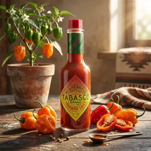 Jamaican-Style Habanero Hot Sauce, Spicy & Fruity Flavor, Glass Bottle, Packed with Heat, Great for Wing Sauce & Shrimp Kabobs, 5 Fl Oz (Pack of 1)