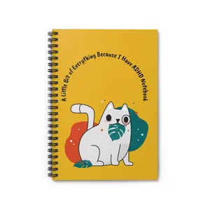 Copy of Cat-Themed ADHD Notebook - Perfect for Note-Taking, Journaling, School, Gifts, and Organization