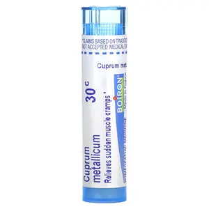 Boiron Cuprum Metallicum, 30C, Muscle Cramp Relief, Approx 80 Pellets
