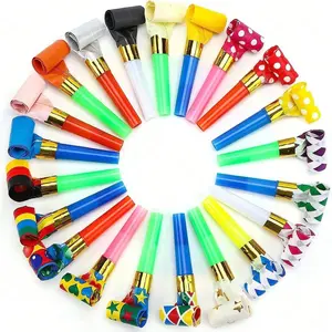 50pcs Plastic Whistles Creative Party Favors Dragon Blower Birthday Party Horns Cheer Props Colorful Decorative Whistles Party Decoration Supplies Home Holiday Decoration Party Event Props